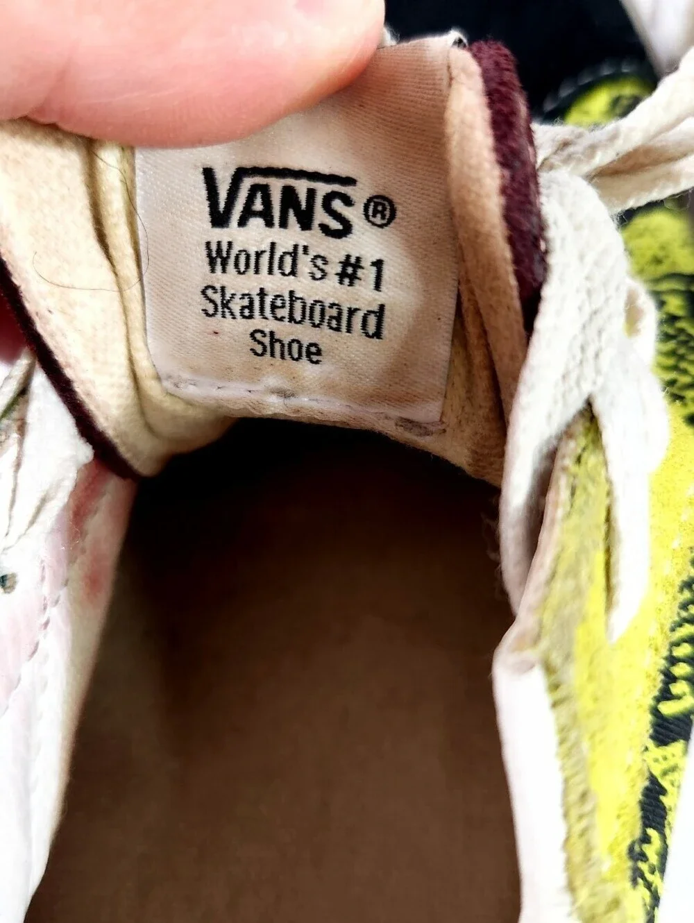 Vans Men's Multicolor Patchwork Skateboard Shoes Size 6.5